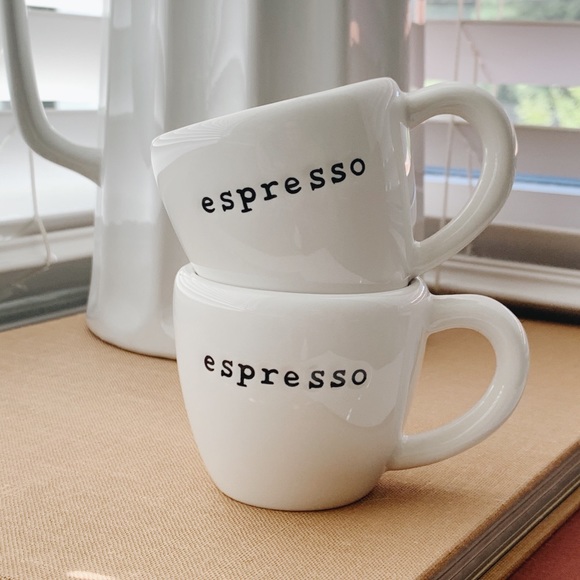 Pottery Barn Kitchen Set Of Pottery Barn Outlet White Espresso Cups